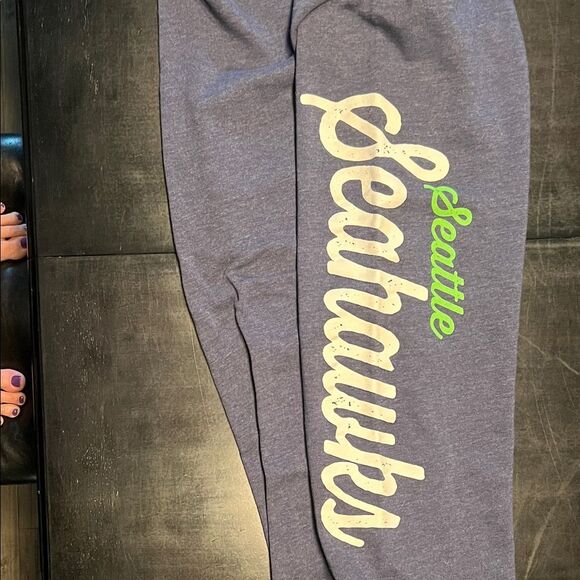 NFL Blue Seattle Seahawks Joggers with Team Logo - Picture 4 of 5